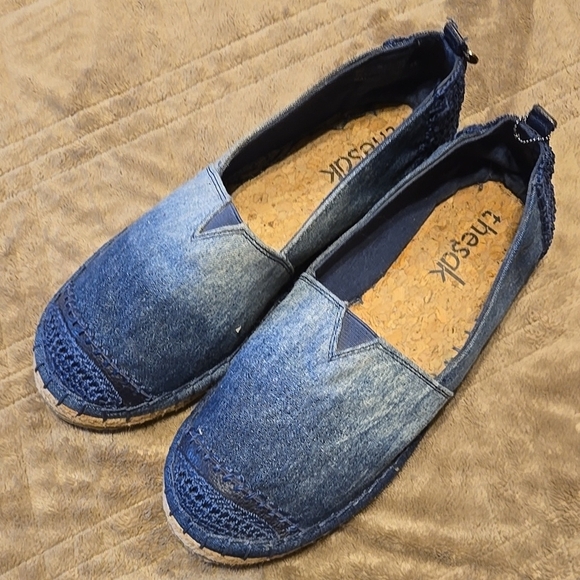 The Sak Ombre Blue Espadrilles with Denim Upper and Jute Sole Size 7 - Picture 1 of 5